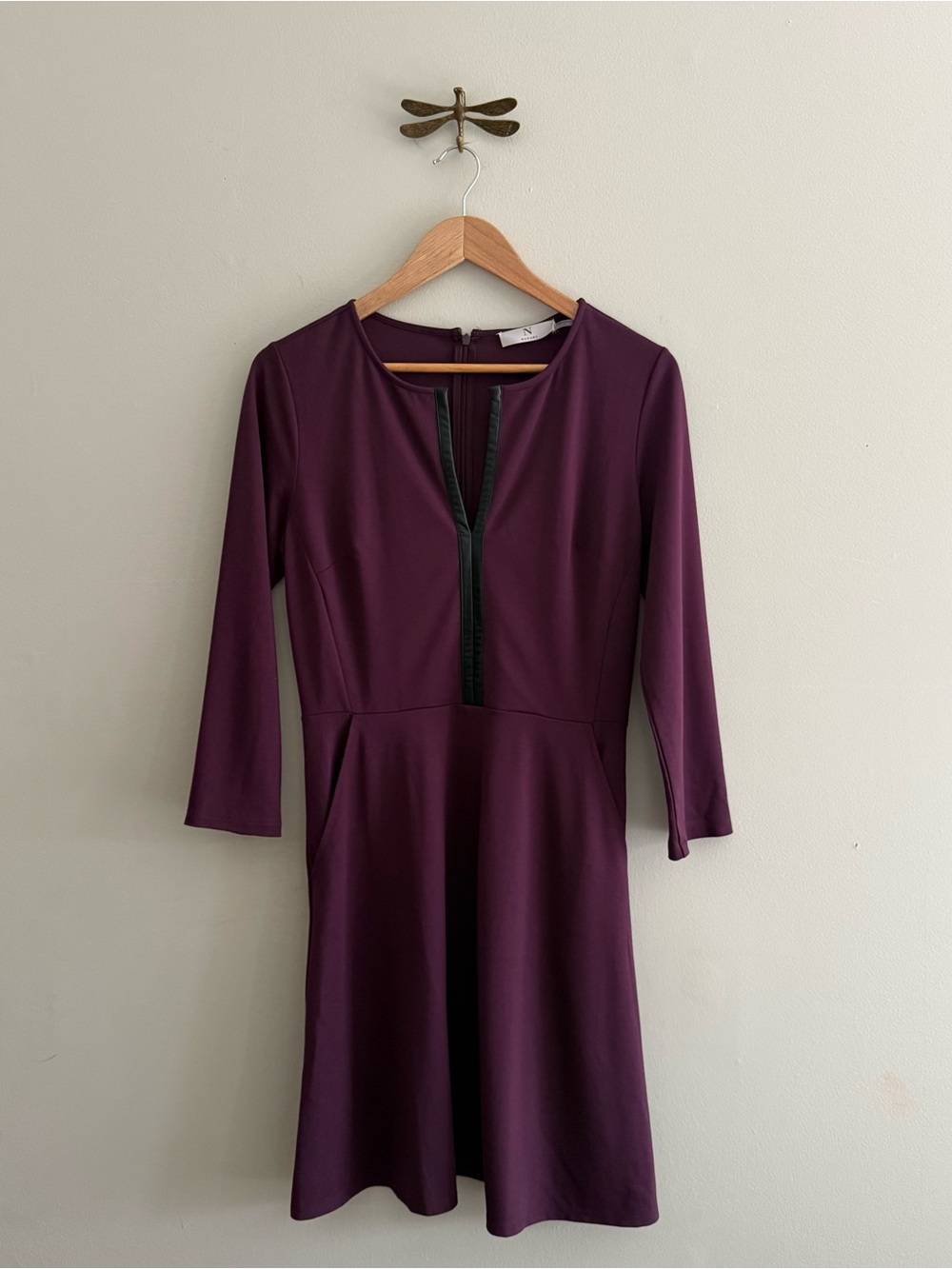 Natori Plum Purple Office Dress size Small